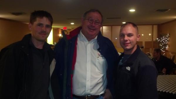 Mr. Moody, fellow CLB-24, 24 MEU 2008 Afghanistan Vet and I, at the VIR dinner. What are the odds a former Cpl from the CLB works for Holman and Moody.